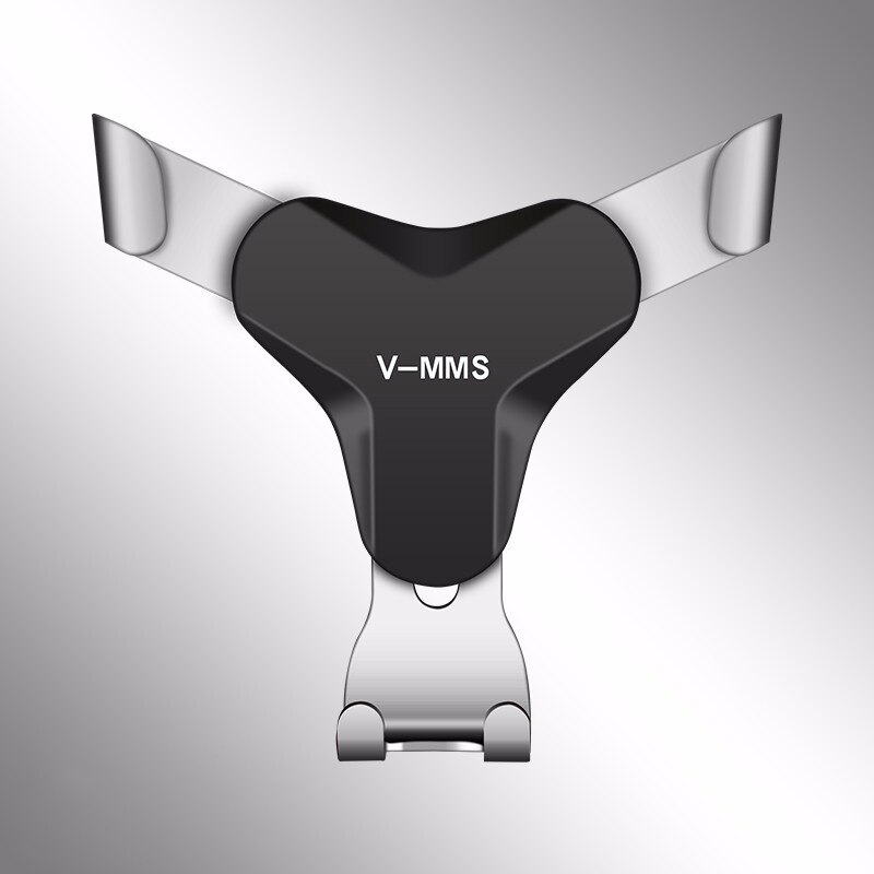 Gravity Auto Houder Voor Telefoon In Auto Air Vent Mount Mobiele Telefoon Houder Mobiele Stand Ondersteuning Voor Iphone 11 7 samsung S10 Huawei P30: Zilver