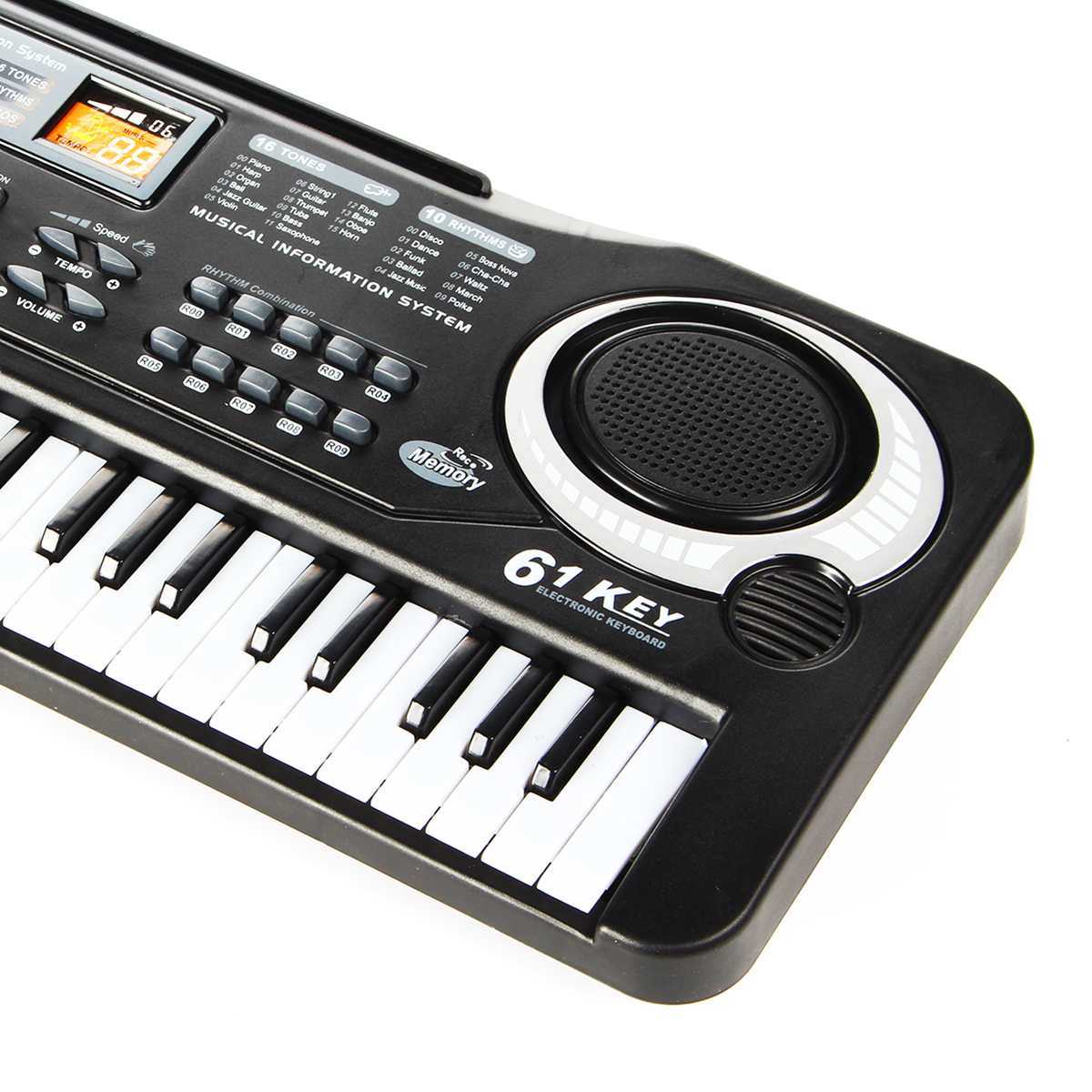 61-Key Digital Electric Piano Keyboard Portable Multi-Functional Keyboard with Microphone Music Keyboard Electric Keyboard