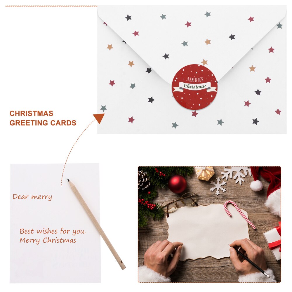 24 impostato biglietti d'auguri di natale pratici biglietti di benedizione creativi festivi forniture di natale carte di benedizione dei cartoni animati per la casa