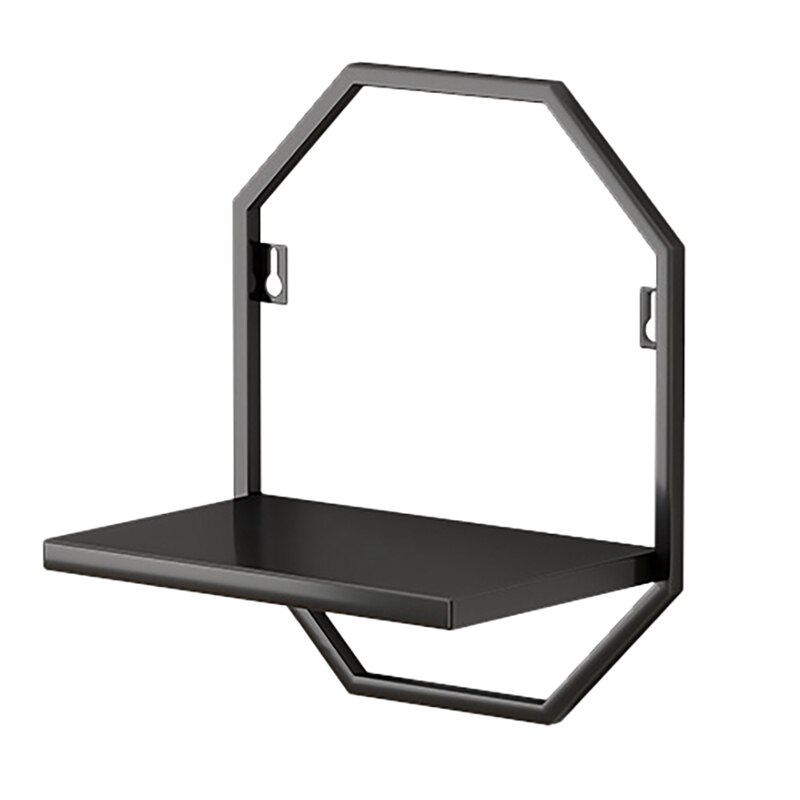 Creative Storage Display Shelf Wall Mounted Storage Rack Wall Display Craft Shelves Kitchen Bedroom Living Room Stand: Indigo