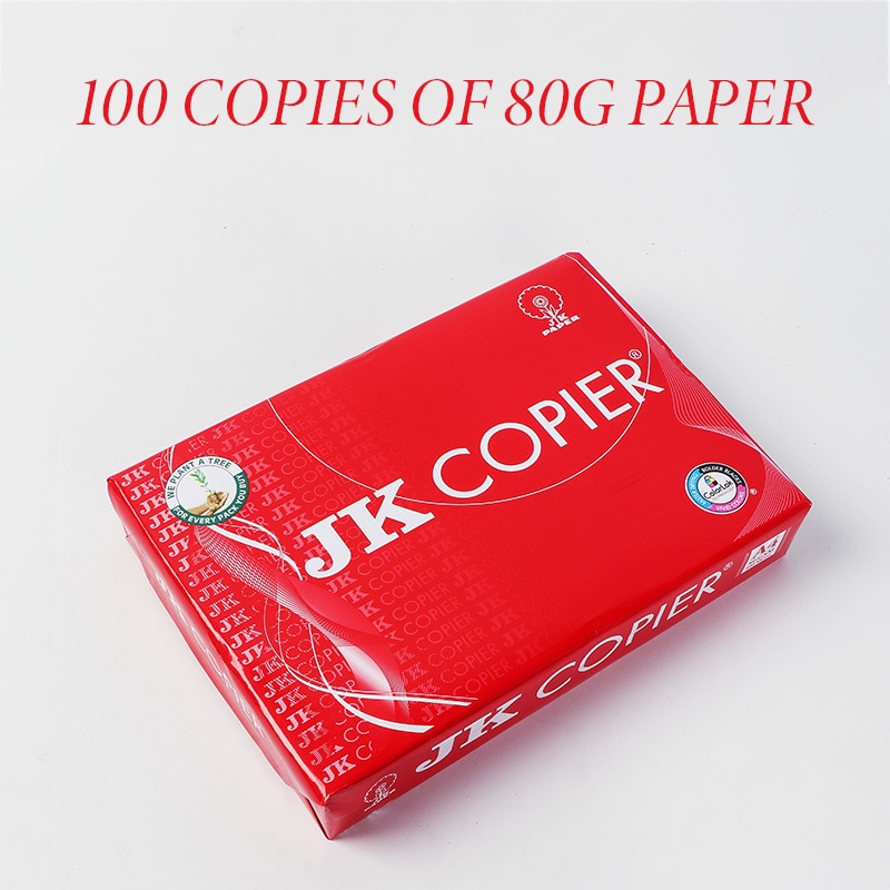 Papier duplicateur A4 blanc 80g importé, 100 pièces de pâte de bois, papier d'impression général, fabricants, échantillons,