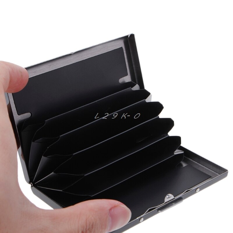 Stainless Steel Keeper Business Name Credit ID Card Pocket Case Holder Office Slim Credit Card Protector Wallet
