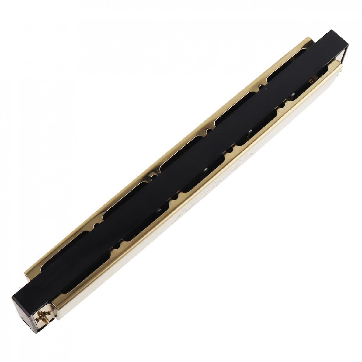 Feifan Goud 24 Gaten 8K Titanium Harmonica Tremolo Tone Keyc Harp Mondharmonica Muziekinstrumenten