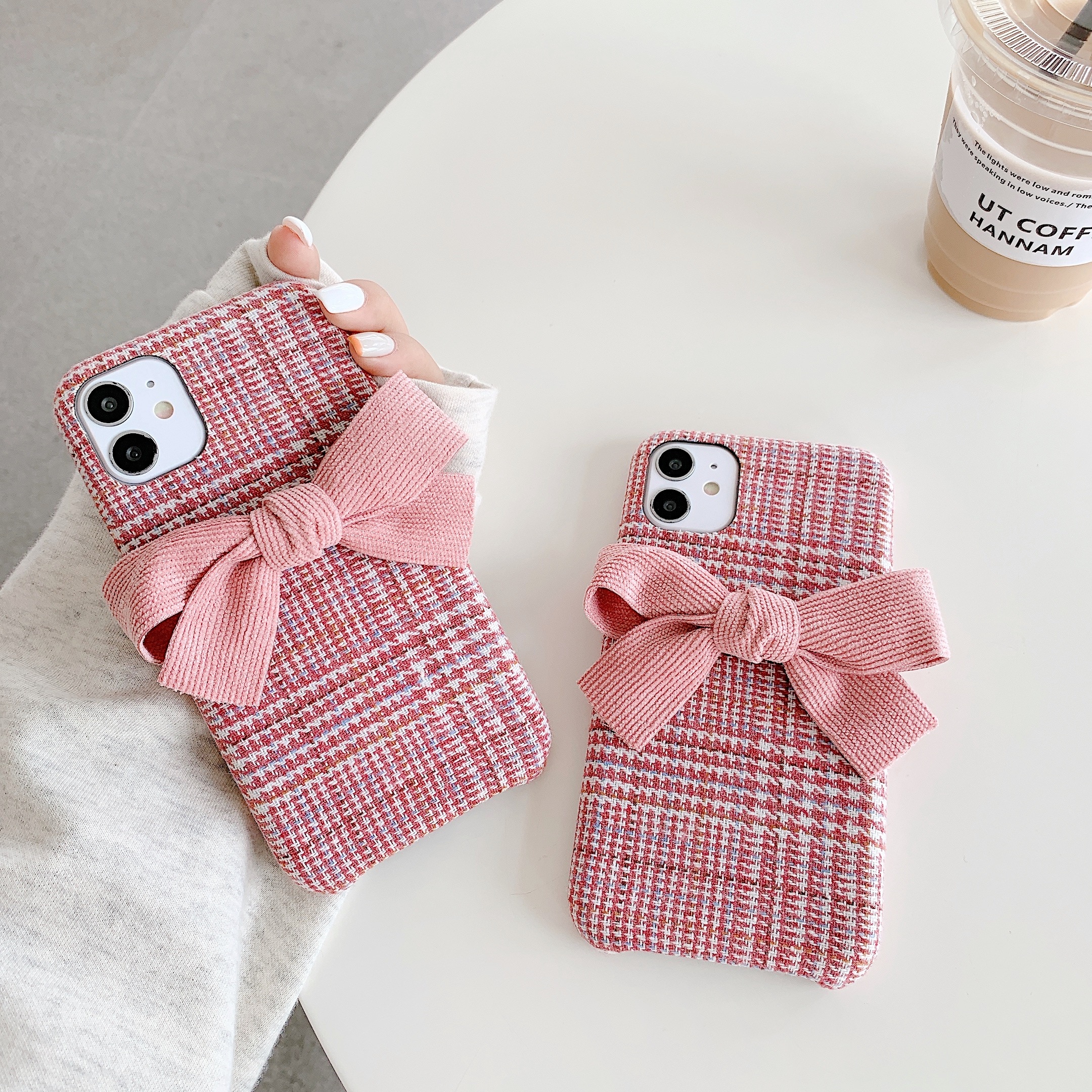 Winter Stijl Boog Knoop Telefoon Case Voor Huawei P40 Pro Plus P20 P30 Pro Mate 30 Mate10 20 Case Luxe warm Pluche Bescherming Cover
