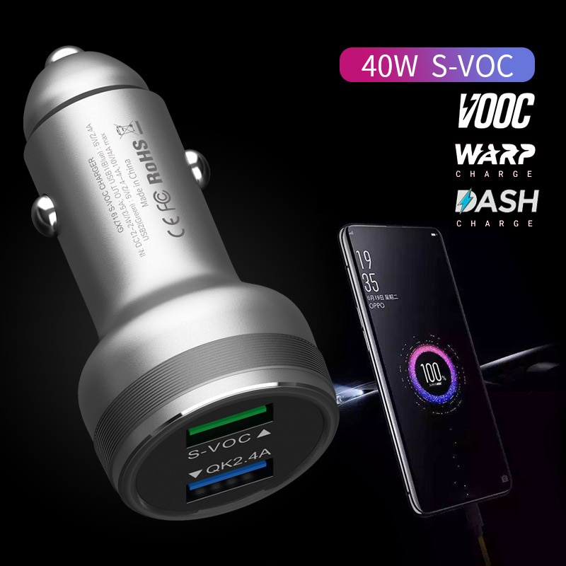 OnePlus 8 Pro Warp Car Charger S-Vooc Fast Car Charging Original OnePlus Cable For One Plus 8 7T 6T 5T 1+5 1+3 Dash Charger