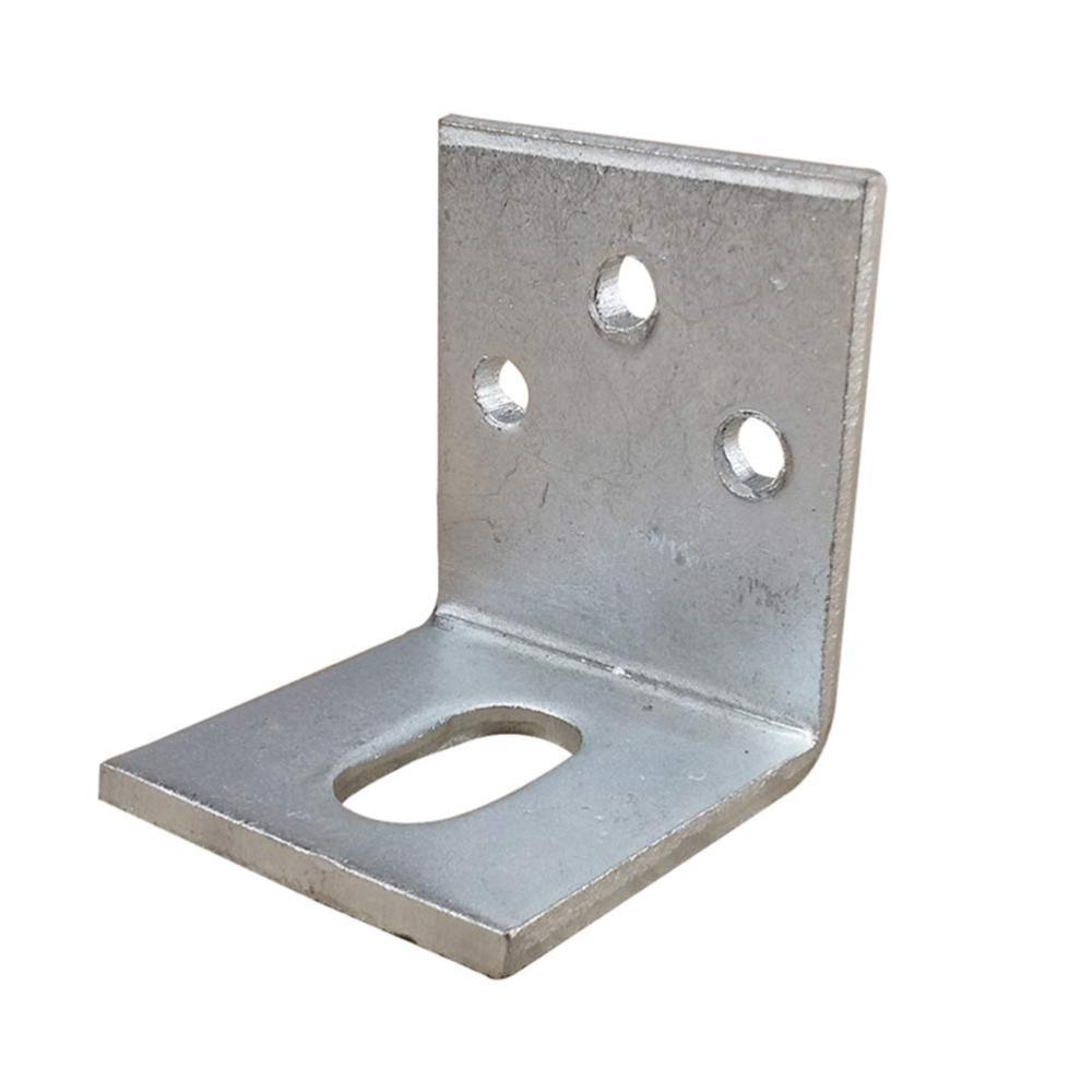 5pcs Metal Right Angle Bracket Support High Hardness Shaped Brackets 90 Degree Corner Brace (Silver)