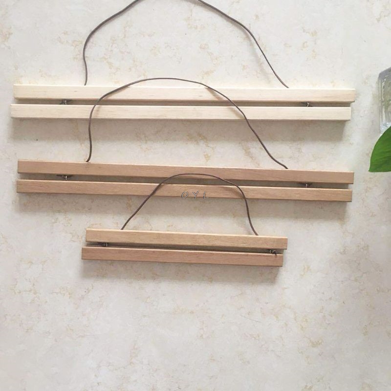 A4 Magnetic Wooden Picture Frames DIY Minimalist Photo Poster Painting Hanger Wall Art Home Decor