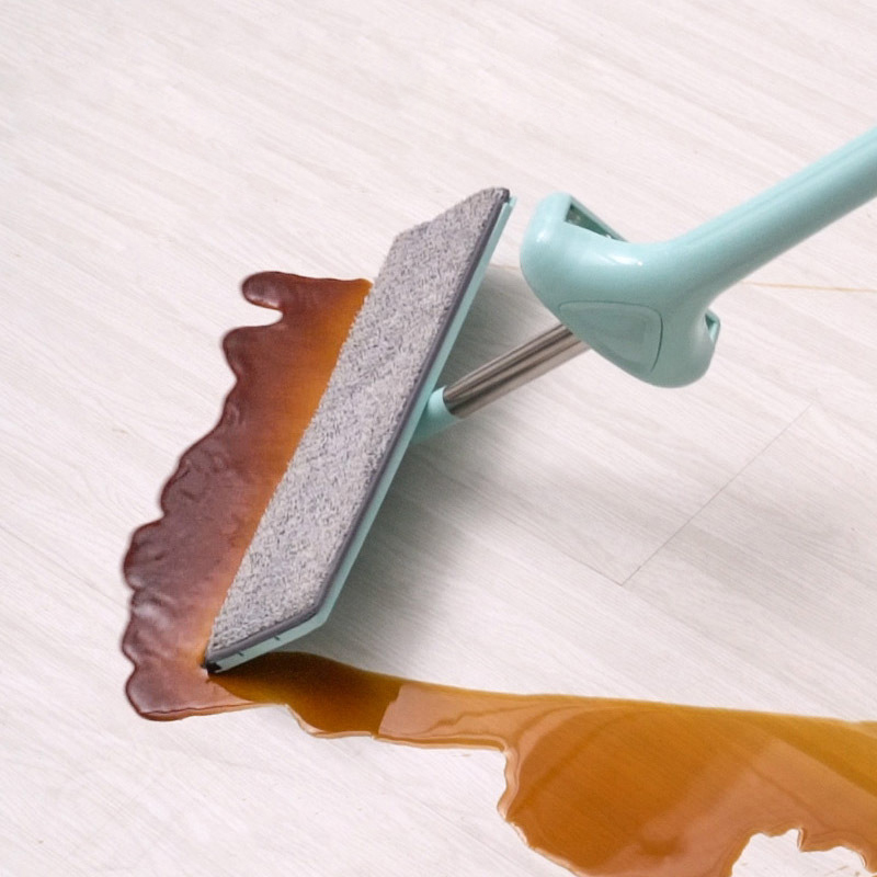 Gratis handwas dweil thuisreiniger roestvrijstalen handvat spin dweil natte en droge dweil vloer dweil reinigingsgereedschap