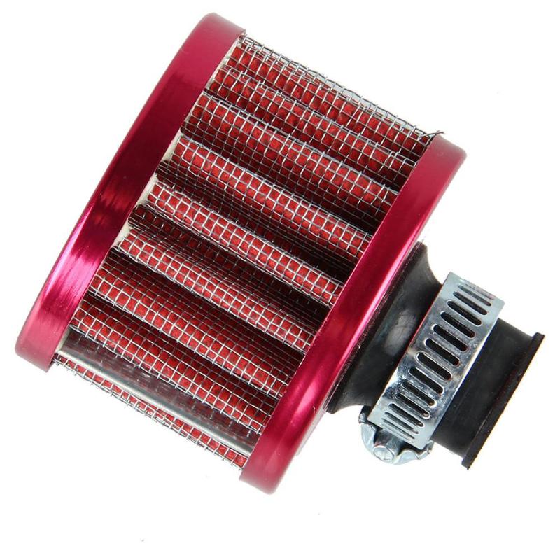 1 Uds 12mm rojo Motor de coche Filtro de aire frío cárter de ventilación de turbo respiro estilo de coche accesorios