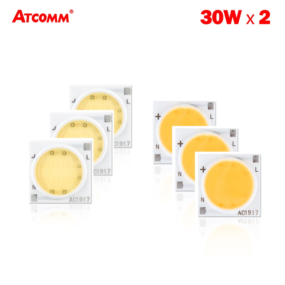 30W COB LED Chip Lamp 220V Ceramics LED Light Bulb High Power LED Diode Array Matrix DIY Down Light Floodlight Spotlight Source