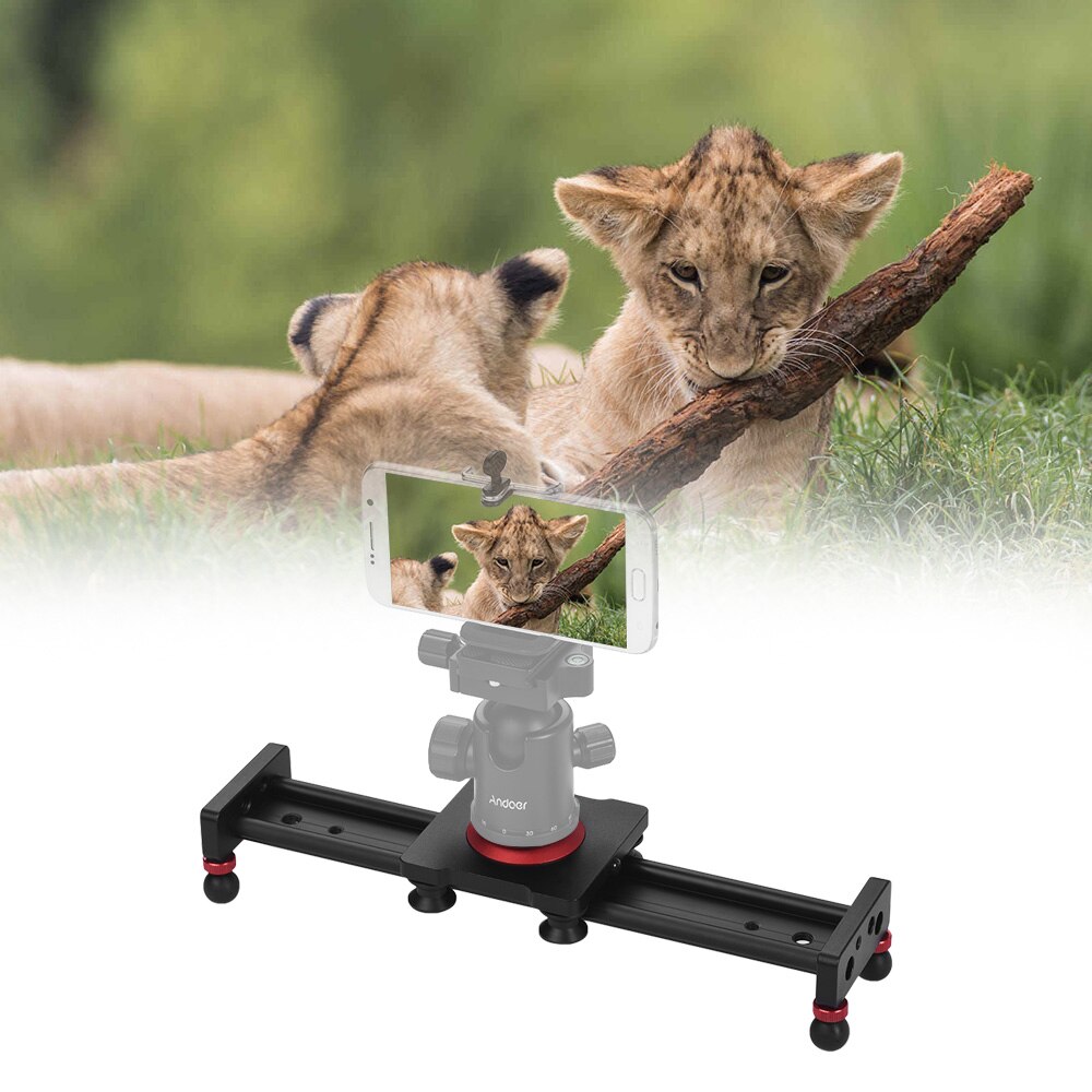 30cm 40cm 50cm Camera Track Slider Aluminum Alloy Damping Slider Track Video Stabilizer Rail Track Slider for DSLR Camcorder