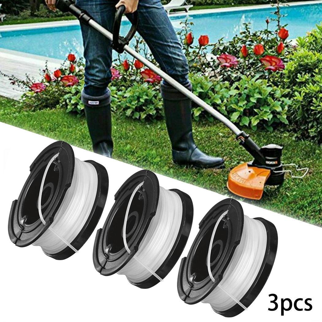 3Pcs Trimmer Spool Lijn Voor Black &amp; Decker A6481 St 4525 6600 7000 7200 7200-CA 7500 7700 7701 STC1820 STC1820PC Vervangen Deel