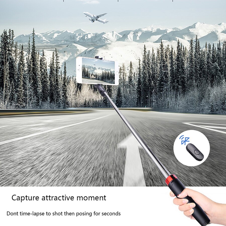 3 in 1 Senza Fili Bluetooth Selfie Bastone per I Telefoni Intelligenti con Treppiede Staffa Pieghevole Portatile Monopiede Tiktok trippa para celular