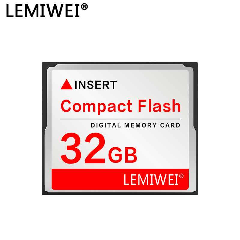 Cartão de memória Lemiwei 256MB 512MB Cartão flash compacto 1GB 2GB 4GB Cartão CF 8GB 16GB 32GB 64GB Cartão Compactflash para câmera