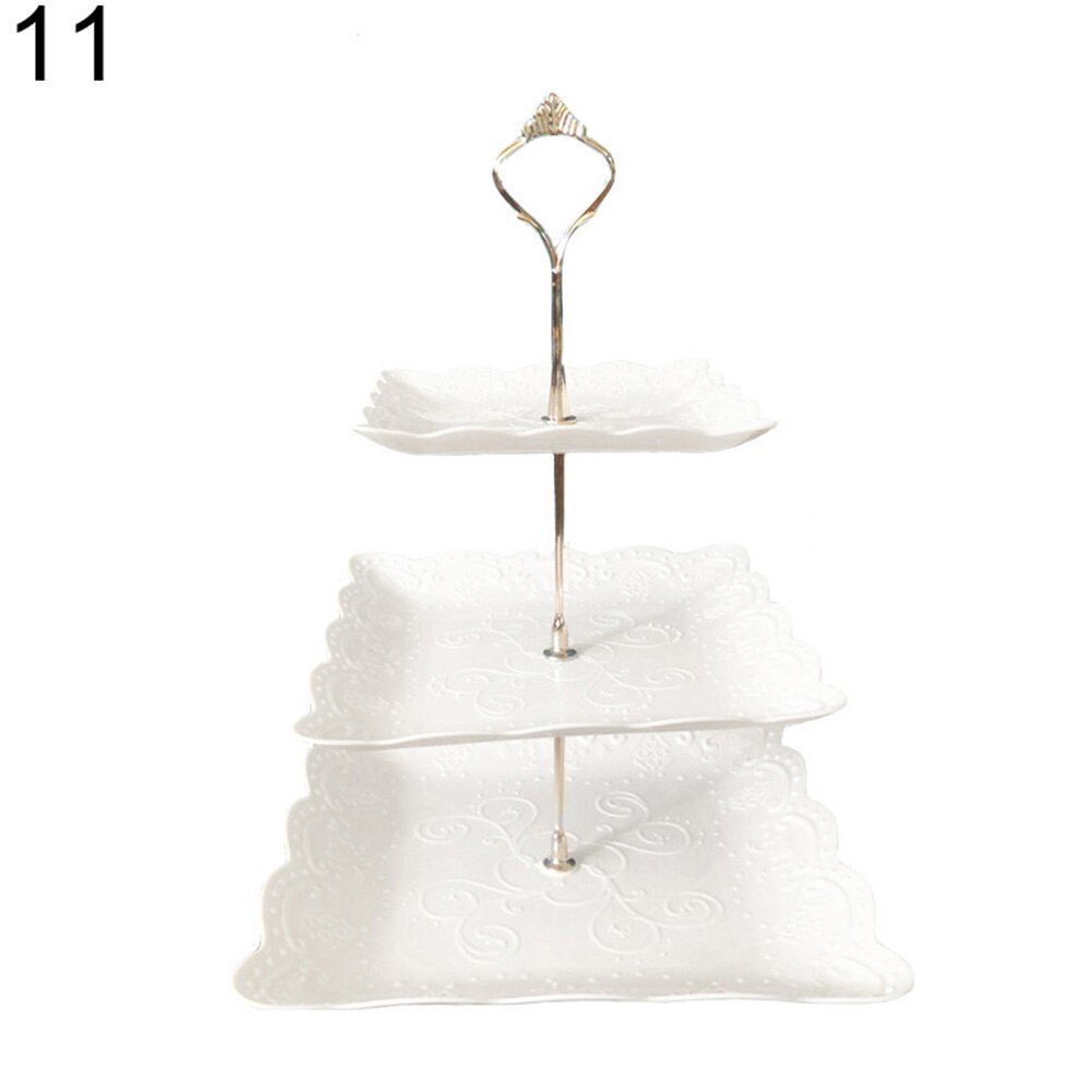2/3 Tiers Fruit Taart Plaat Houder Stand Home Festival Party Dessert Opbergrek Dessert Borden Keuken Accessoires: 11