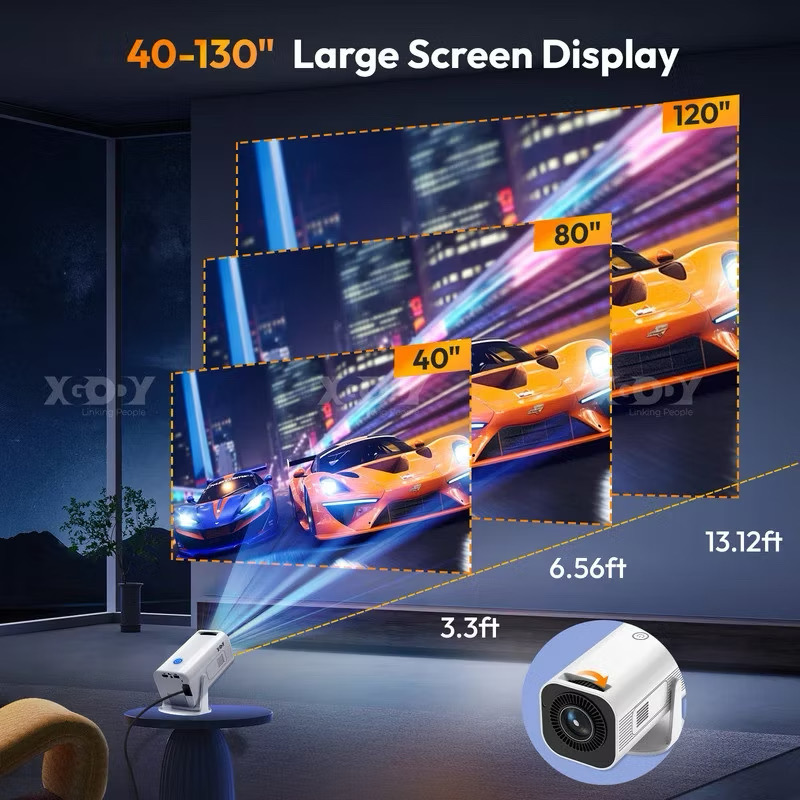 350 ANSI 4k Projector Android 11 HD 1080P Support Protable Projector LED Mini Projectors Auto Focus WiFi6 BT5.2