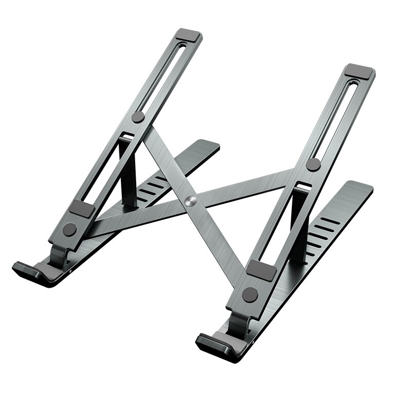LINGCHEN, soporte para portátil para MacBook Pro Air Notebook, soporte plegable de aleación de aluminio para portátil, soporte para portátil, soporte para Notebook: grey