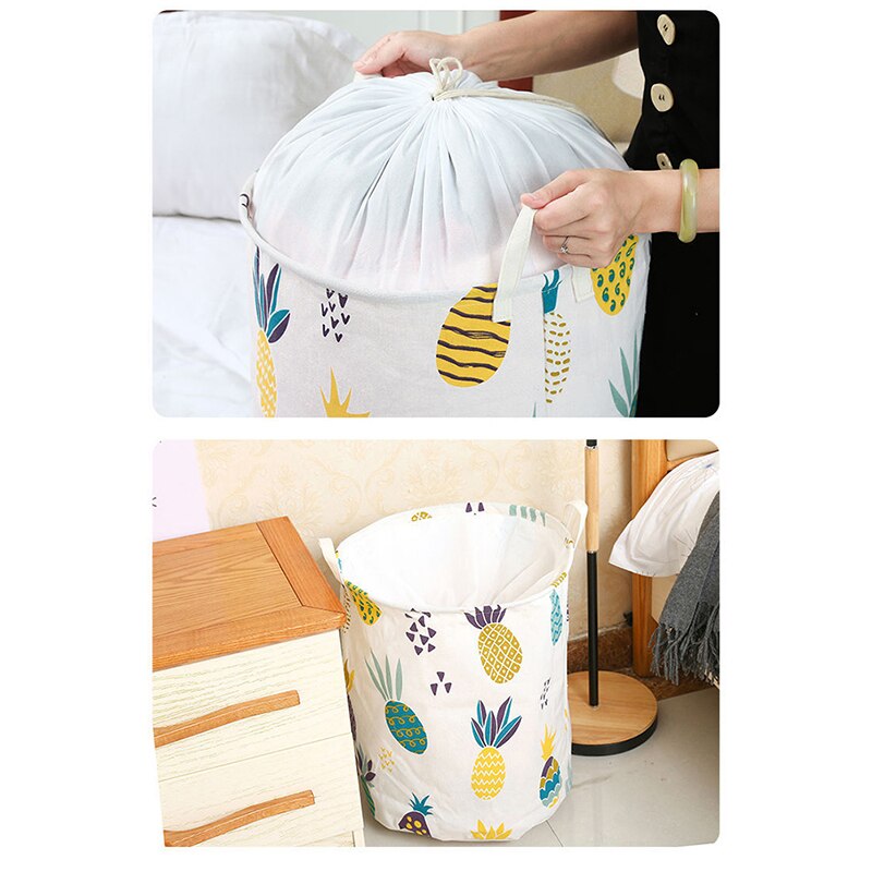 1PC Foldable Laundry Basket Organizer Dirty Clothes Laundry Storage Basket For Toys Waterproof Hamper Laundry Basket