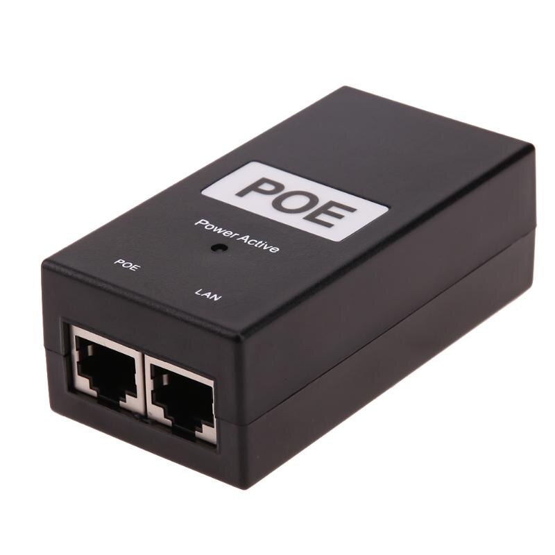 24V 0.5A 24W Desktop POE Power Injector Ethernet Adapter Standard PD port POE Power Supply for Surveillance CCTV IP Camera