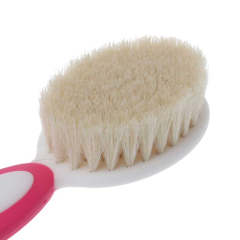 Brosse de bébé en laine Pure naturelle | Soins pour bébé, peigne brosse pour bébé, brosse à cheveux -né, peigne pour bébé, masseur de tête