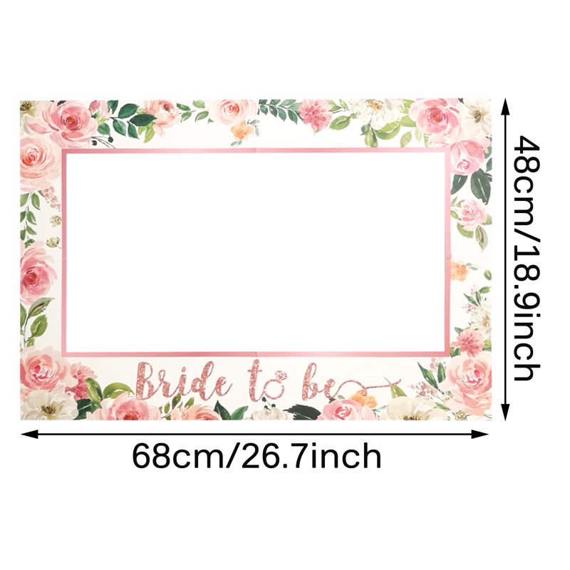 1 Uds. Accesorios para fotomatón de novia para ser, marco para decoración de despedida de soltera, accesorios para fotomatón de boda y compromiso, suministro para despedida de soltera