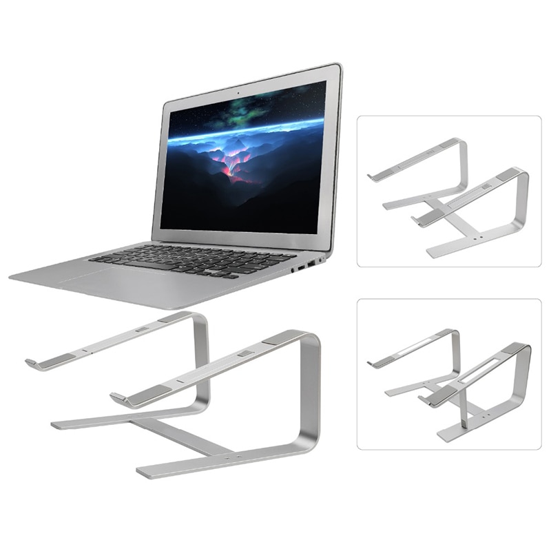 Aluminium Laptop Stand Ergonomische Metall Kühlung Notebook Halter für Mac Buch Air Pro Basis Halterung für Laptop