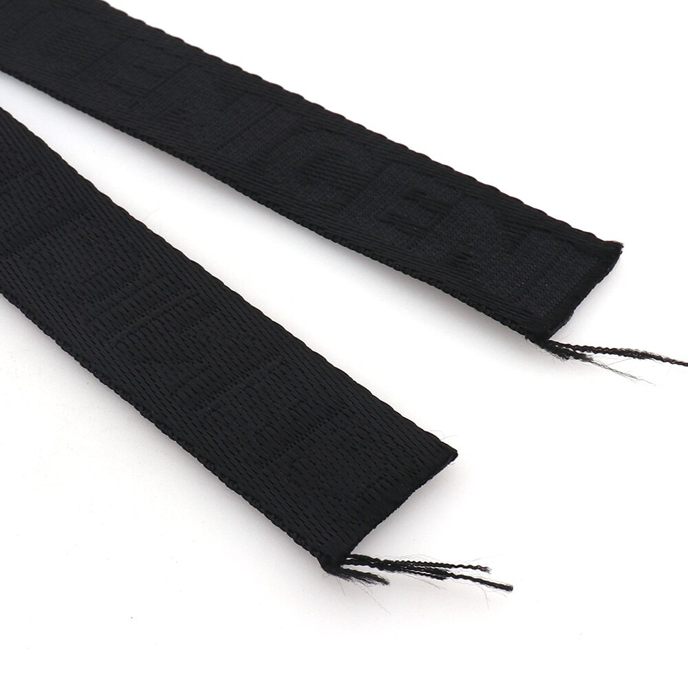 25mm Black Webbing With Letter Pattern Ribbon Polyester Cotton Canvas Webbing Belt Strap Garments Ribbon for DIY
