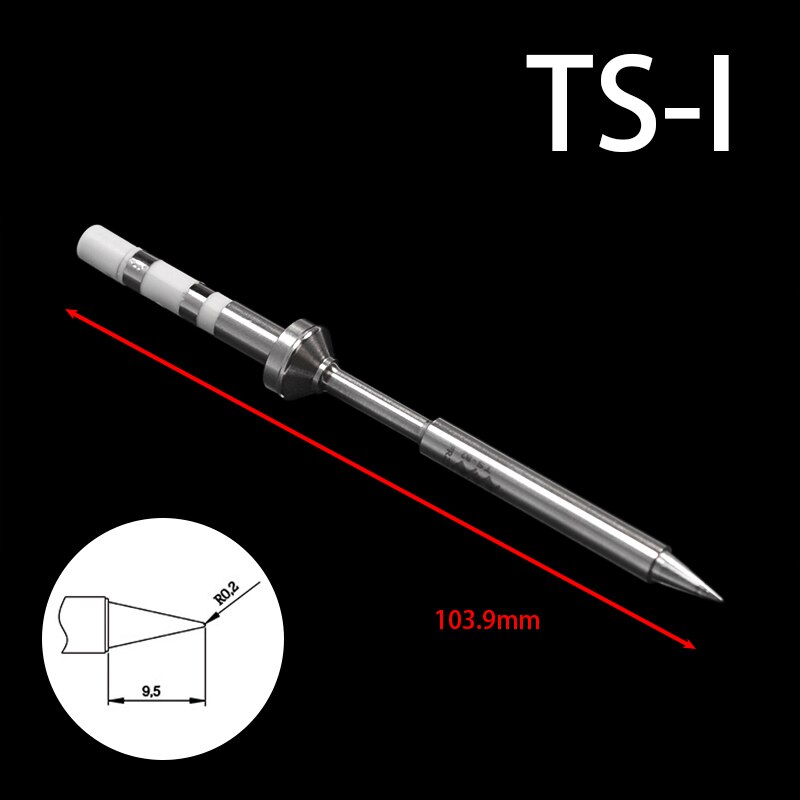 opprinnelig headd erstatning loddetips til  ts100 smarte digitale lcd elektriske loddebolter ts -b2 ts-bc2 ts-c4 ts-d24 7 slagg Tips: Jeg