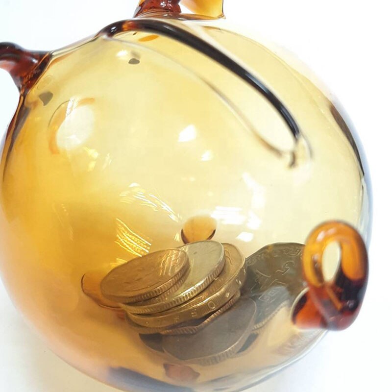 Tirelire décorative bon marché, cochon cochon drôle, Transparent Hucha infantile, organisateur de pièces de monnaie HX50MB