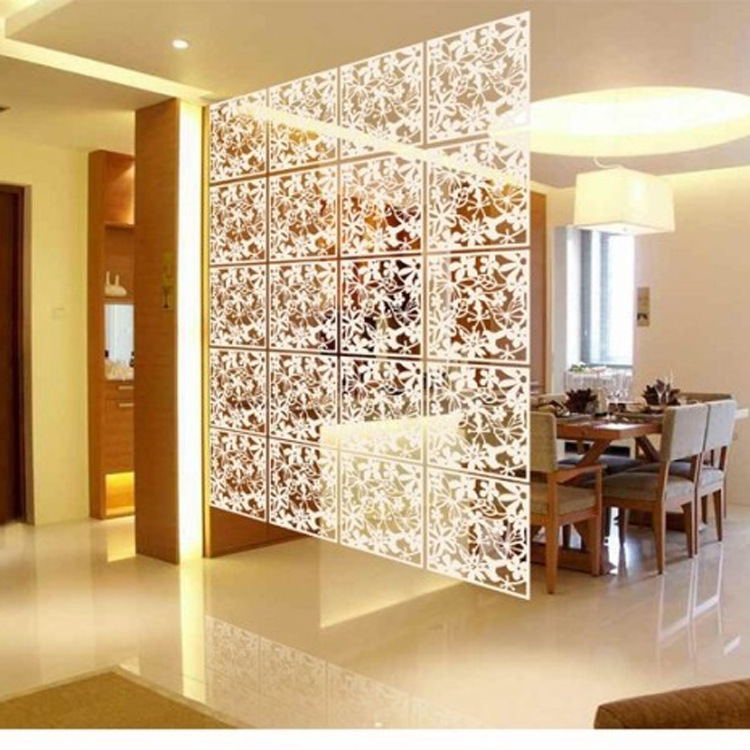 40x40cm Butterfly Hanging Screen Partition Entrance Door Living Room Bedroom TV Background Wall Stickers Hollow Window
