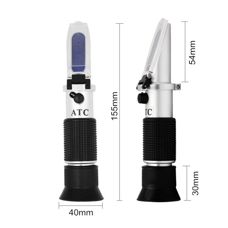 Handheld Glycol Refractometer Car Antifreeze 1-1.4 Battery Acid Engine Coolant Tester Tool Fluid Refractometer Tester ATC 28%off