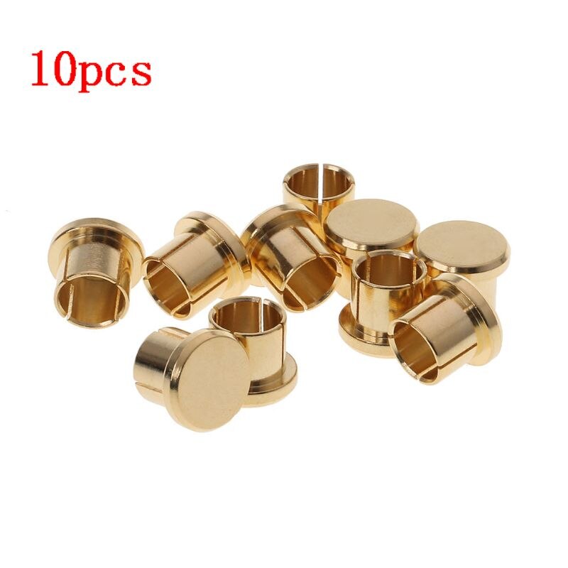 10Pcs Vergulde Kortsluiting Socket Phono Connector Rca Afscherming Jack Socket Bescherm Cover Caps E06C
