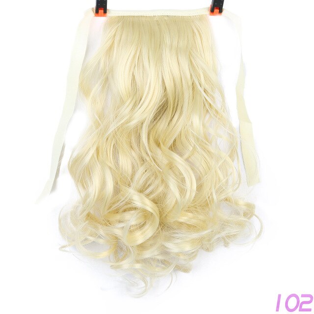 Allaosify Bruin Zwarte Hittebestendige Synthetische Hair Extensions Paardenstaart Hair Extensions Koord Paardenstaart 12 &quot;Hair Extensions: 102