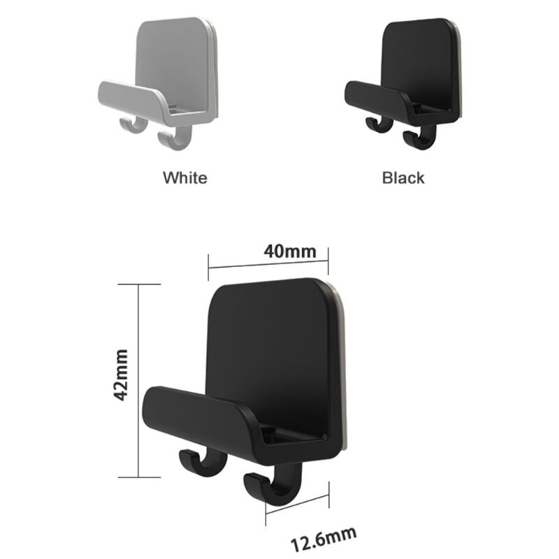 Support mural universel pour téléphone portable, 3 pièces, support pour iPad, iPhone, câbles de rangement, cintre à crochet pour la maison