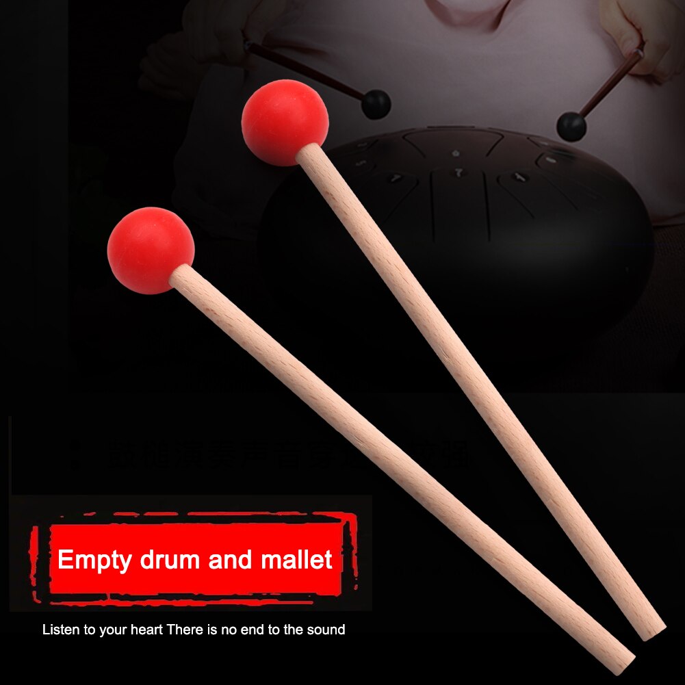 2pcs Tongue Drum Mallet Xylophone Marimba Drumstick Musical Percussion Instrument for Children Kids Adults