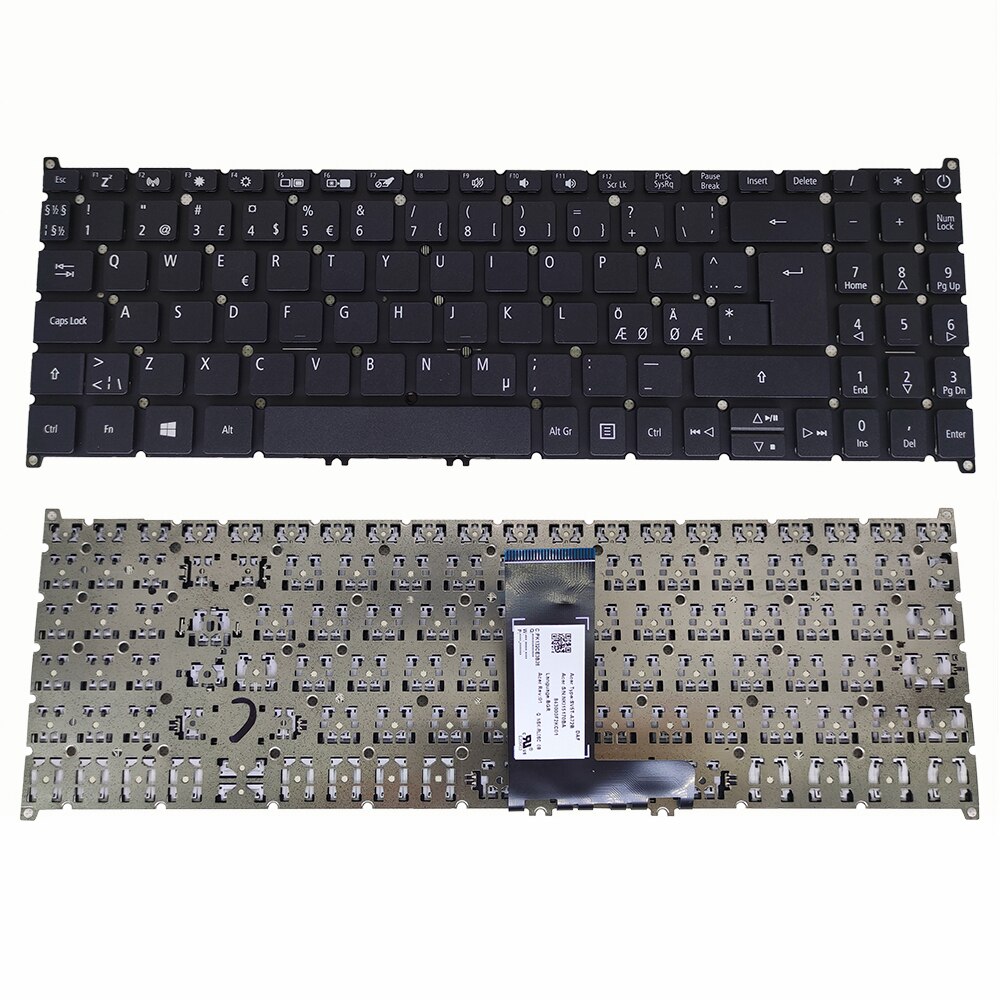 Teclados de repuesto de la UE para ACER swift 3 SF315, 52 SF315-54G, teclado negro de SF315-41G, BG, SV5T-A72B francés canadiense, búlgaro CF: NE KB