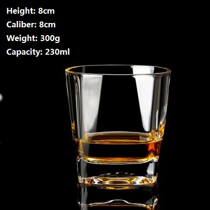 Verre à whisky carré en cristal, pour la maison, Bar, bière, eau et fête, hôtel, verres de mariage, , verres à boisson: S