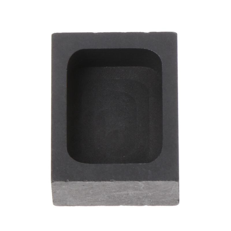 Hoge Zuiverheid Zwart Graphite Ingots Bar Mold Mould Smeltkroes Voor Melting Goud Zilver Messing Casting Raffinage Sieraden Gereedschap: 50g