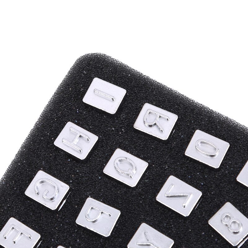 Giwnhvx 6 stuks leren stempel, gelegeerd staal leer stempelen