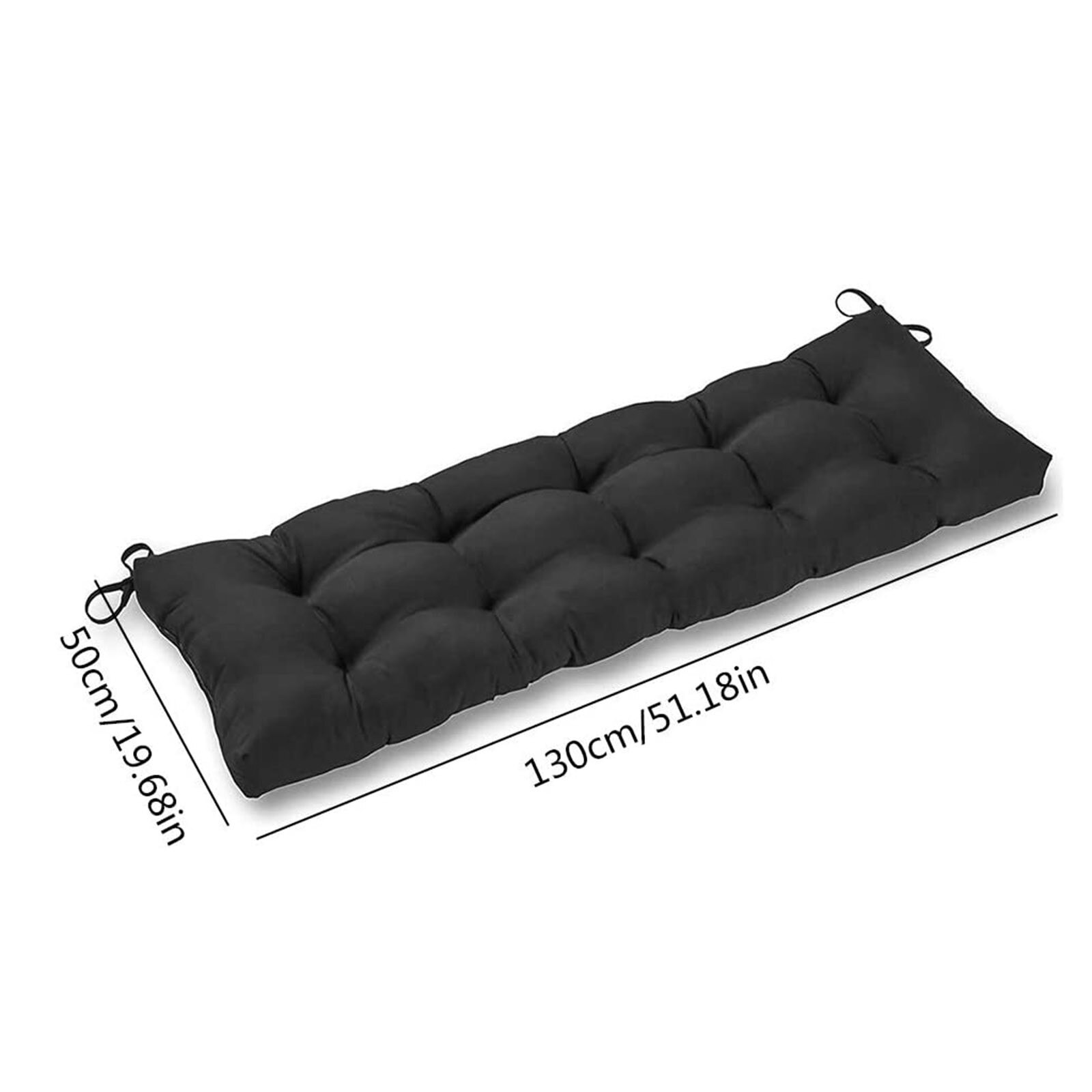 4# Soft Bench Cushion With Fixed Tie Long Rectangular Swing Cushion For Lounger Garden Furniture Lounger Solid Coussin Cojines