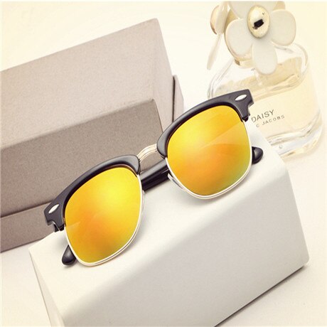ASOUZ oval men's sunglasses UV400 classic retro brand ladies glasses UV400 driving sunglasses: C2