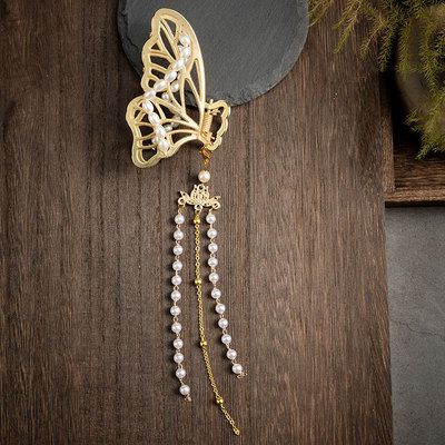Vintage-schmetterlings-haarspange aus metall, chinesischer hanfu-haarschmuck für damen: 1