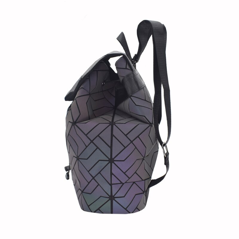 Mochilas de lujo para mujer, bandoleras de , luminosas, geométricas, escolares, holográficas