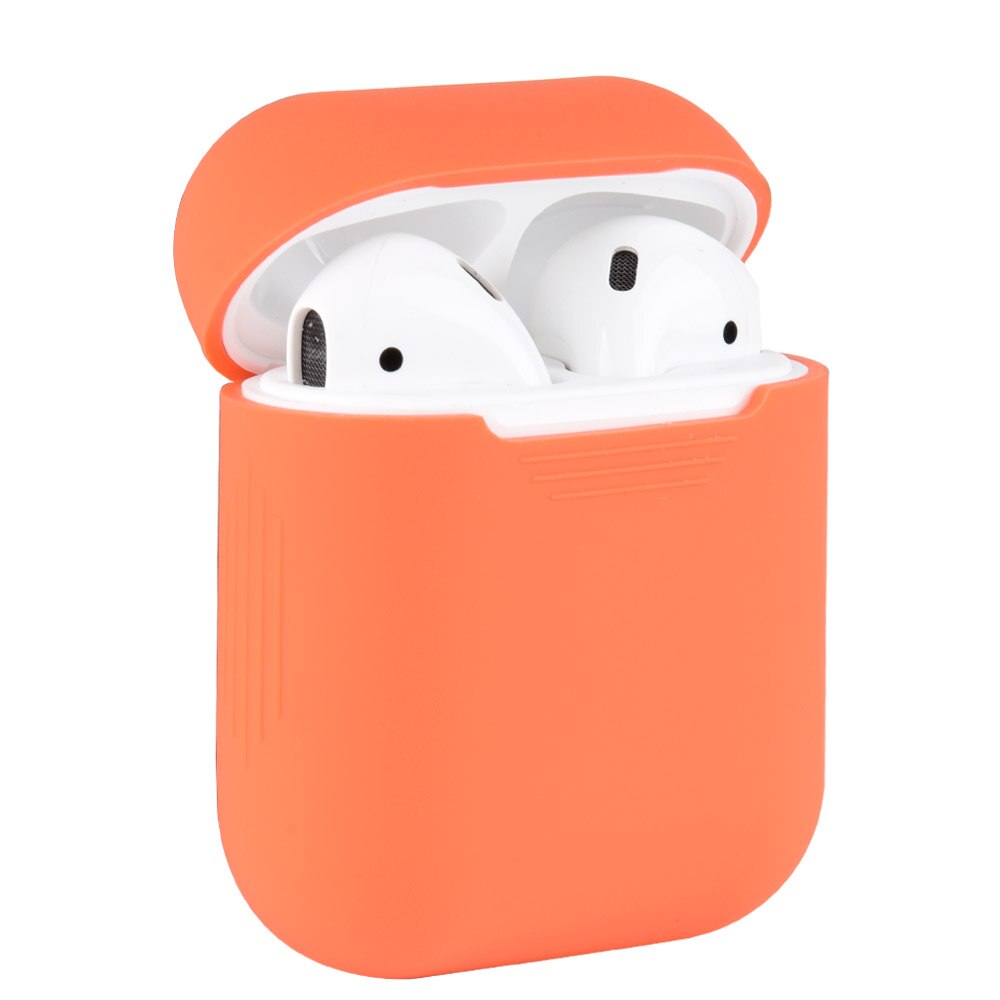 Antiurto in silicone del Trasduttore Auricolare Per Il Caso di Apple AirPods: Arancione