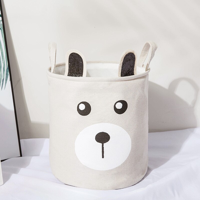 Bathroom Folding Laundry Basket Cloth Toys Cute Ccartoon Folding Bag Room Clothes Organizer Storage Laundry Basket Bag