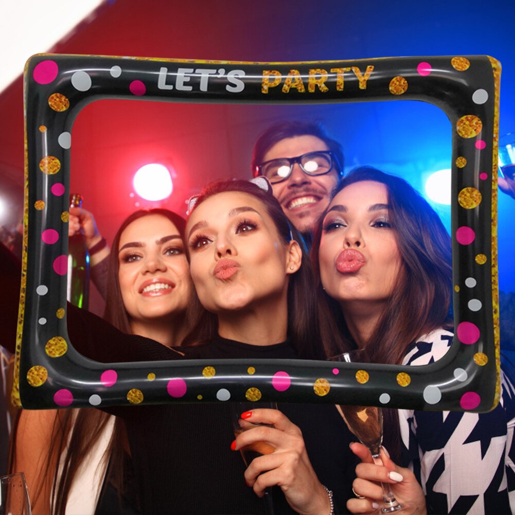 Opblaasbare Frame Photo Booth Props Selfie Fotolijst Feestartikelen Voor Verjaardag Bridal Baby Douche Bruiloft Carnaval