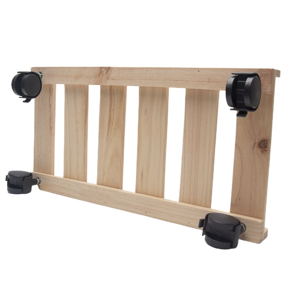 Computer Case Holder Heat Dissipation PC Moving Desktop Rolling Wheels Office CPU Stand Wooden Adjustable Caster Tower Tray