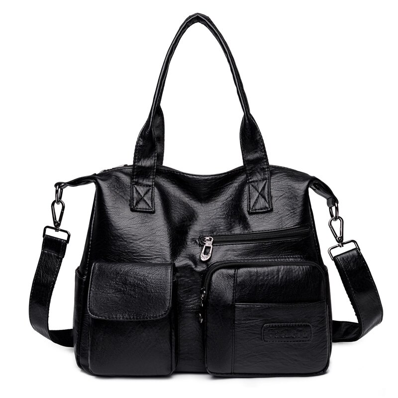 Kangaroo Brand Ladies Hand Crossbody Shoulder Bags for Women Sac A Main Luxury Handbags Women Bags Bolsas Feminina: Black