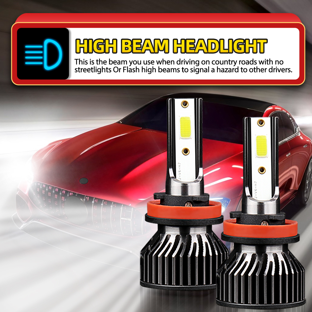 Ampoule LED pour sauna de voiture, 130W, 6000K, H9, H11, Mazda 6 Saloon GH, 2007, , , , , , , 4 pièces