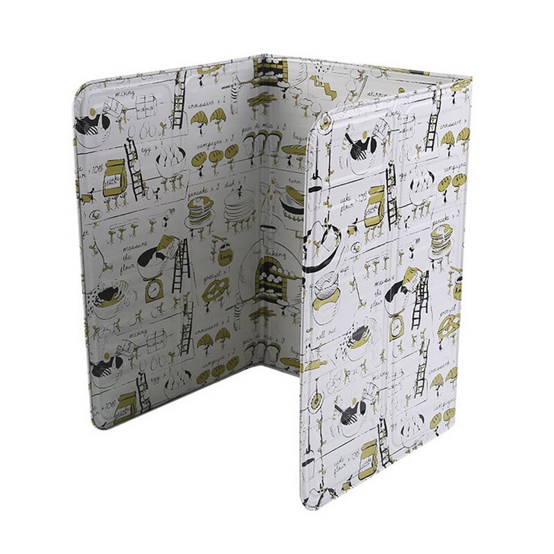 Nouvelle feuille huile déflecteur aluminium bloc Cactus imprimé huile plaque barrière poêle cuisson isolation thermique Anti-éclaboussures cuisine outil: B 84.5x32.7cm